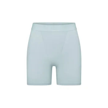 SKIMS Holiday Collection FW24 BOYFRIEND BOXER Shorts Women's Frost/Freeze Blue