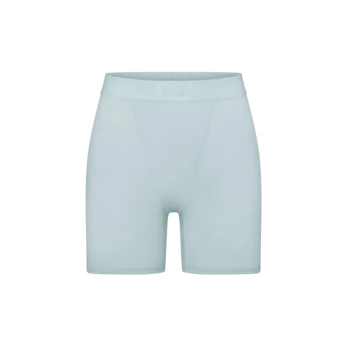 SKIMS Holiday Collection FW24 BOYFRIEND BOXER Shorts Women's FROST/Frost Blue