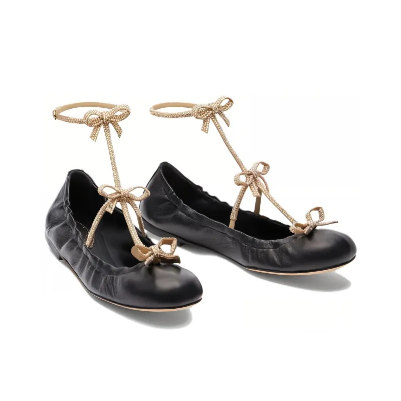 RENE CAOVILLA Caterina Casual Single Shoes 1cm Women's Black-2