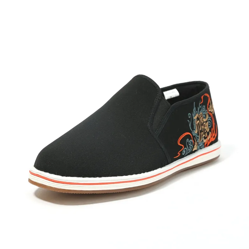 Old Meihua Casual Shoes Men's Black-1