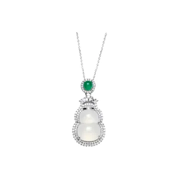 BUDOUXIAOAI Chalcedony Necklaces Unisex