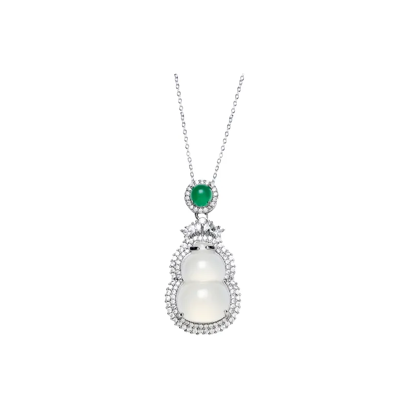 BUDOUXIAOAI Chalcedony Necklaces Unisex-0