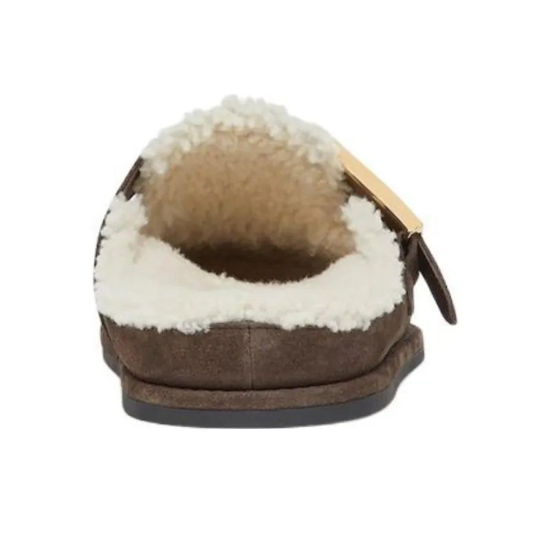 FENDI Feel Round Toe Slippers Women's-4