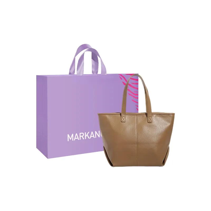 MARKANGARO PU Tote Bag Shopping Bag Handbag Shoulder Bag Medium Size Women's Black/Coffee/Yellow Brown-10