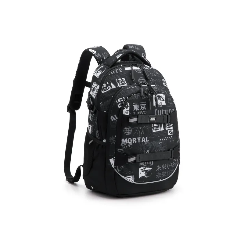 HELLO DRAGON Nylon Backpack Laptop Bag Students Backpack Regular Unisex Multicolor-6