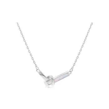 CLARKIA FLOWER 925 Sterling Silver Necklaces Women's