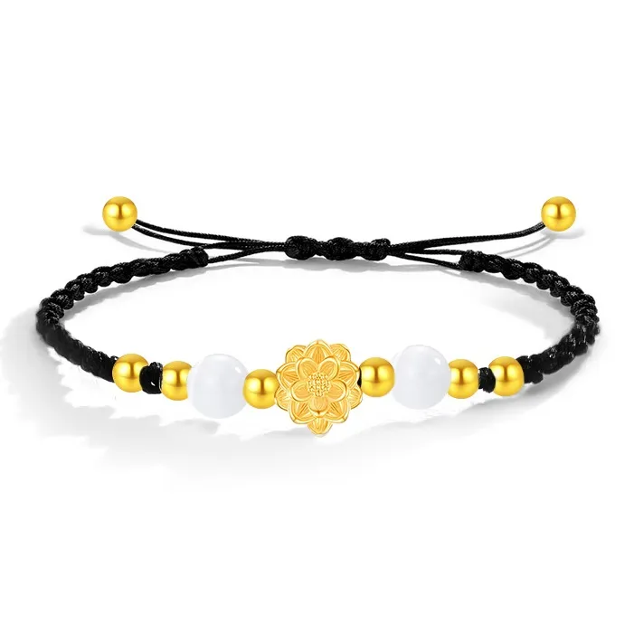 SINO GEM Gold Bracelet Unisex-6