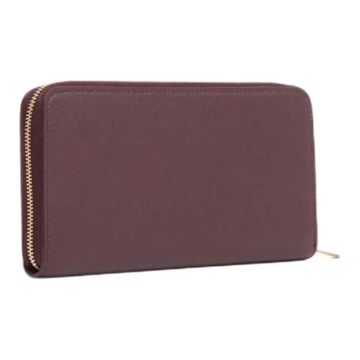 MANSUR GAVRIEL Calfskin Wallet Women's Burgundy-1