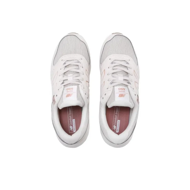 New Balance 550 Anti Slip Wear Resistant Low Top Casual Shoes Women's Beige-3
