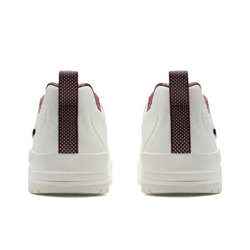 XTEP Air Force 1 Abrasion Resistant Lightweight Slip Resistant Low Top Skateboard Shoes Men's White Red-4