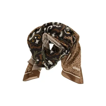 Tagliatore Wool Knit Scarves Men's Brown