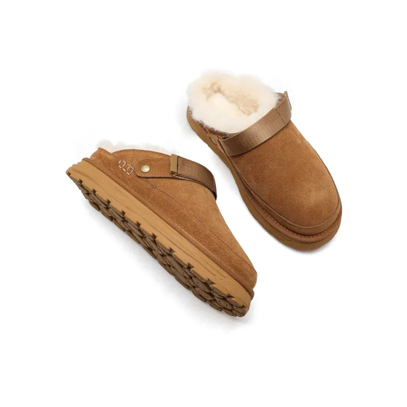 CUCS Rubber Sole Stitching Abrasion Resistant Slip Resistant Wrap toe Slippers Men's-4
