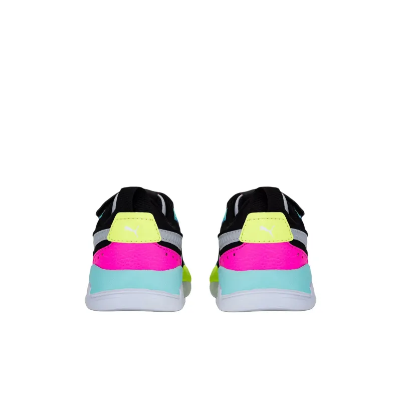 PUMA X-RAY Anti-Slip Wear-Resistant Low-Top Kids' Skateboarding Shoes Gray Blue Black Children Aged 3-7 Years Old-3
