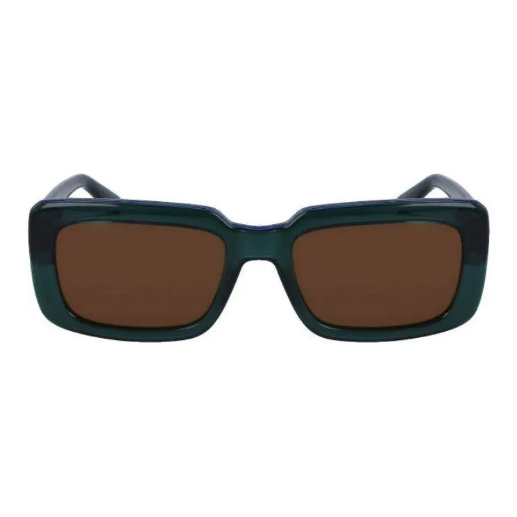 KARL LAGERFELD Bio Injection Rectangular Sunglasses Unisex Green-1