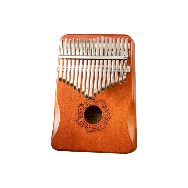 XIANSHIYIN Solid Wood Single Snowboard Karinba Auspicious Pattern 17 Sound Thumb Piano-0