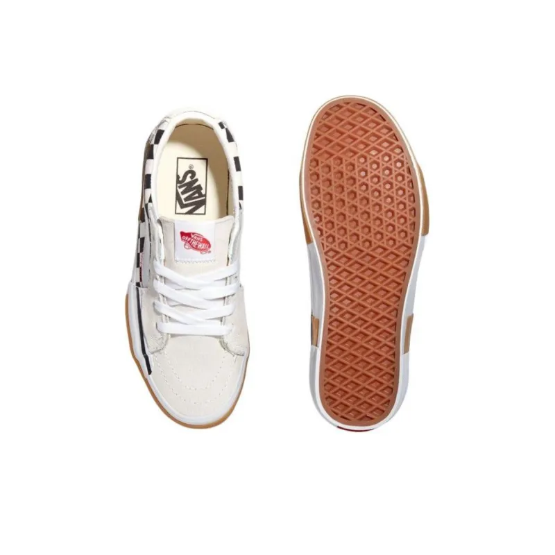 Vans SK8 Anti Slip Wear Resistant Low Top Skateboard Shoes Unisex White-2