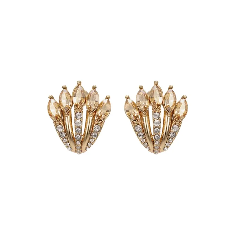 Eternelle Austrian Crystal Stud Earrings Women's-4