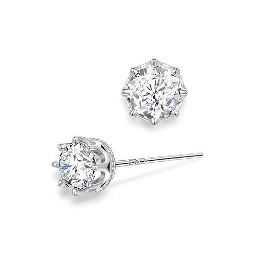ETAHLOVE S925 Silver Stud Earrings Unisex Bestie Boyfriend/Girlfriend Gift Birthday Box-5