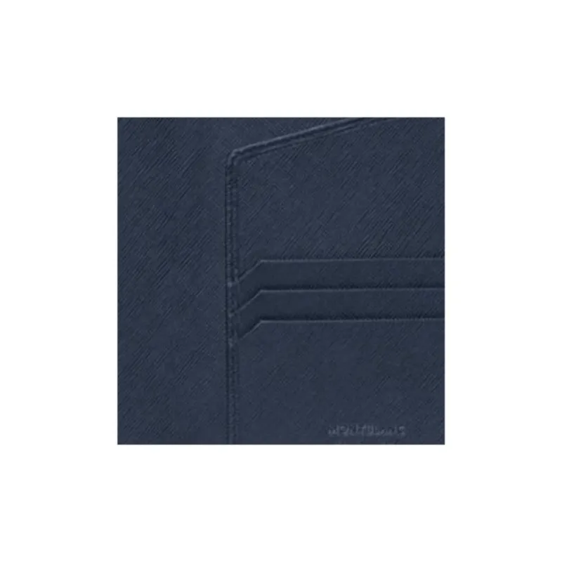 MONTBLANC MONTBLANC Leather Card Holder With Passport Clip Men's Dark Blue-2