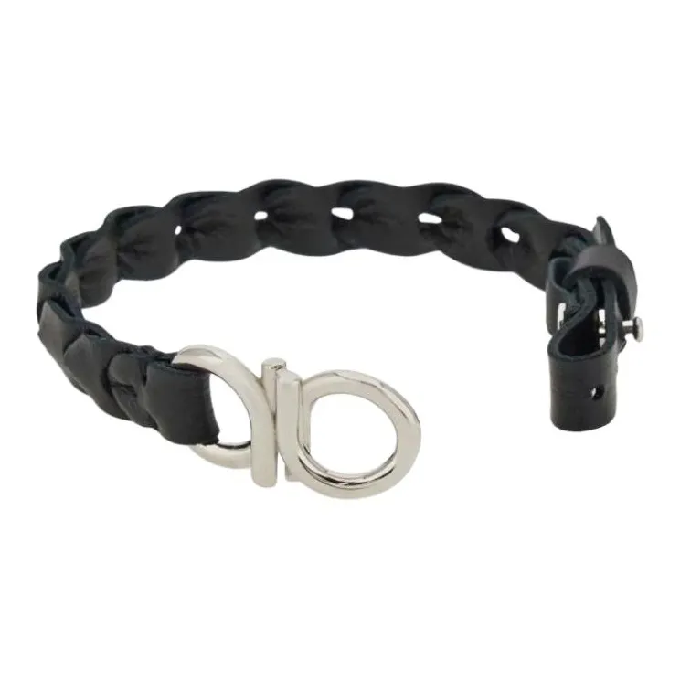 Ferragamo Gancini Braided Bracelet-1