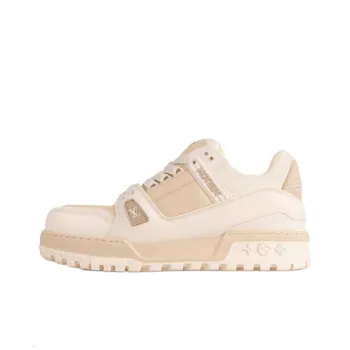 LOUIS VUITTON Trainer Maxi Low Top Skateboard Shoes Men's White