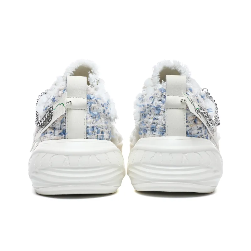 MOREMORENOISE Canvas Shoes Women's Low Top White-5