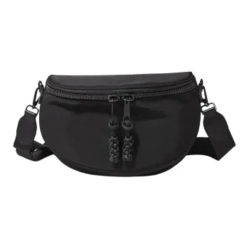 Marino Orlandi Fabric Crossbody Bag Sling Bag Fanny Pack Men's Black
