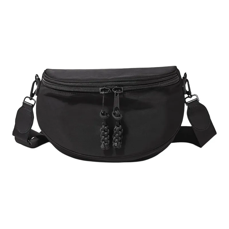 Marino Orlandi Fabric Crossbody Bag Sling Bag Fanny Pack Men's Black-0