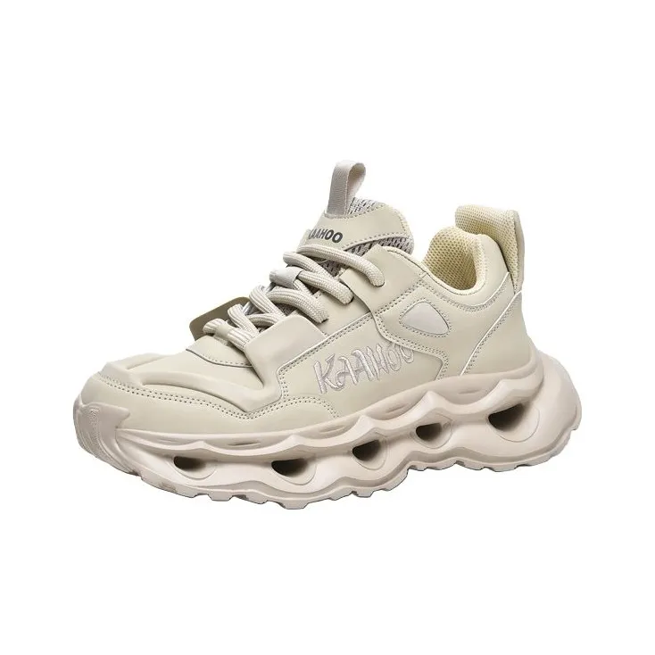 KAAHOO Cushioning Anti Slip And Wear Resistant Height Increasing Low Top Casual Shoes Unisex-9