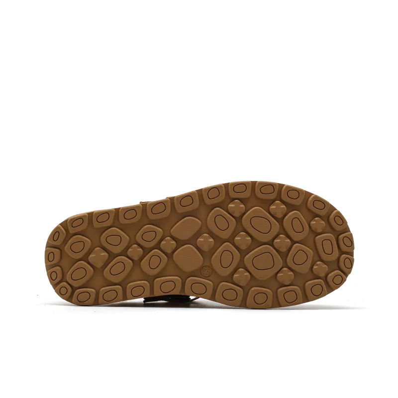 CUCS Rubber Sole Stitching Abrasion Resistant Slip Resistant Wrap toe Slippers Men's-5