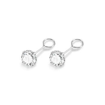 ETAHLOVE Sterling Silver Stud Earrings Unisex Bestie Girlfriend Boyfriend Gift Birthday Box