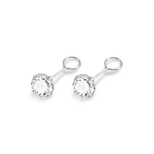 ETAHLOVE Sterling Silver Stud Earrings Unisex Bestie Girlfriend Boyfriend Gift Birthday Box