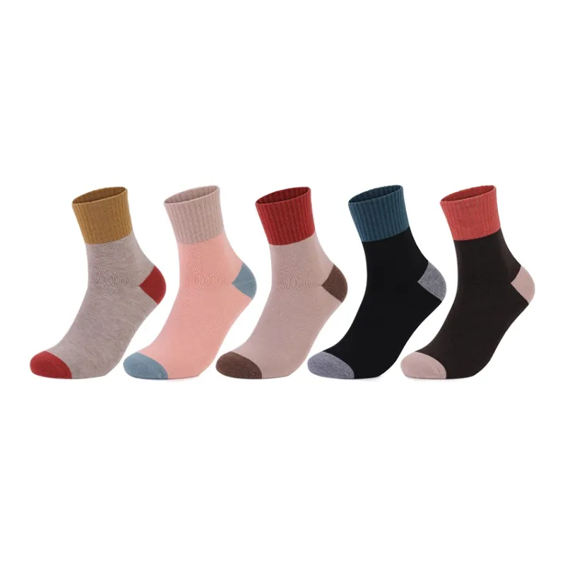 MIIOW Mid Calf Socks Women's 5 Pack-11