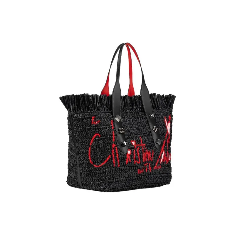 Christian Louboutin Raffia Tote Bag-1