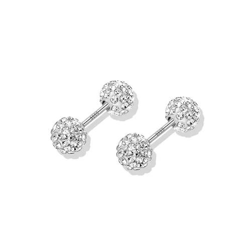 MCK Sterling Silver Stud Earrings Unisex