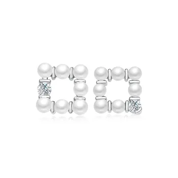 BYTHERE Pearl Stud Earrings Women's