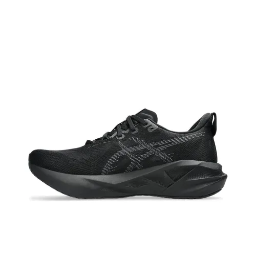 Asics Anti Slip Wear Resistant Low Top Running Shoes Men's Black