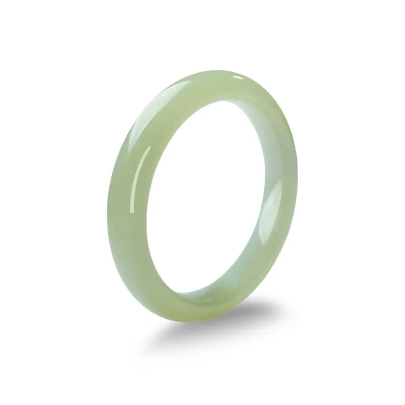 JIYAO Hetian Jade Bangles Green Jade Women's-0