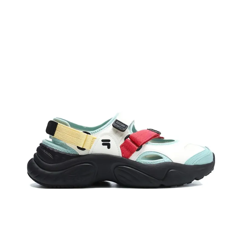 FILA FUSION Conch Sandals 'White Green Black' Women's-1