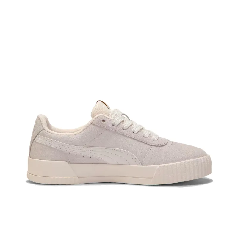 PUMA Carina Anti-Slip Wear-Resistant Low-Top Skateboard Shoes Women's Beige-1
