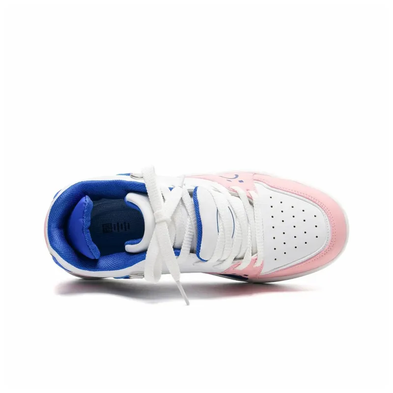 Circle Small Coverage Slip Resistant Lightweight Height Increasing Low Top Skateboard Shoes Unisex-42