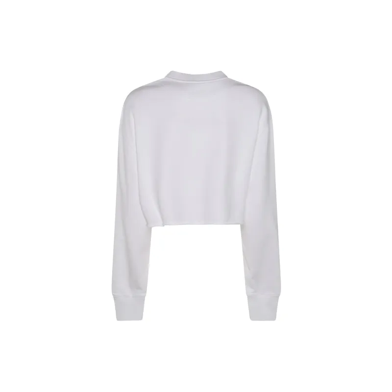 Stella McCartney S Wave Crewneck Cropped Sweatshirt-1