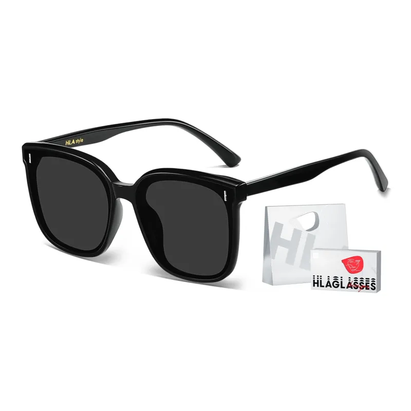HLA TR/Memory Plastic Square Sunglasses Unisex-20