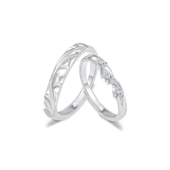 FORCHI Sterling Silver Rings Unisex Anniversary Birthday Gift