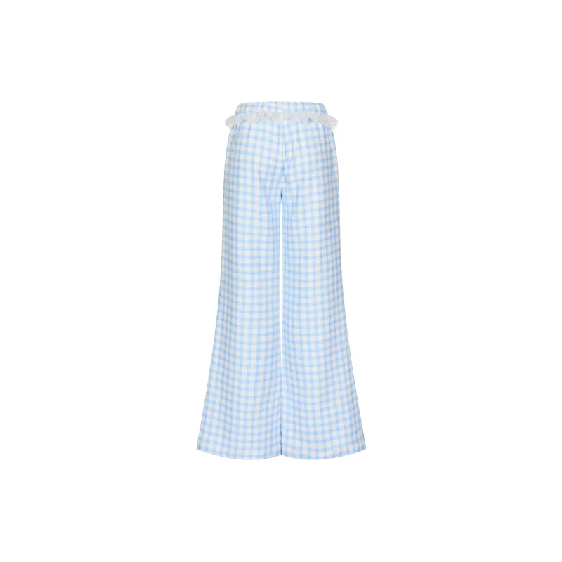 BETWEENAND Casual Pants Women's Blue-4
