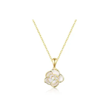 ONEKISS Gold Plated Copper Faux Pearl Drip Glaze Necklaces Women's