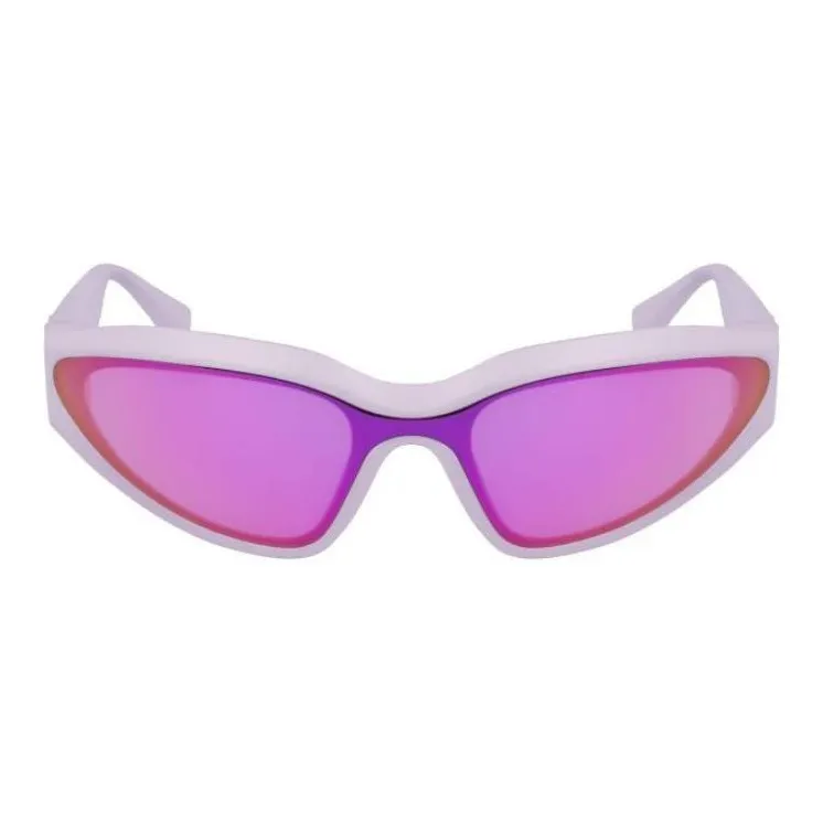 KARL LAGERFELD Injection Molded Irregular Shape Sunglasses Unisex Purple Lilac-1