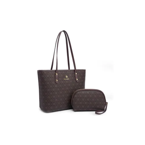GELANDAI PVC Shoulder Bag Regular Women
s Coffee/Brown