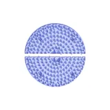 Blue 62cm*62cm[Round Patchwork Magnetic Therapy Style]Detachable and Reusable/Free to Arrange As You Like