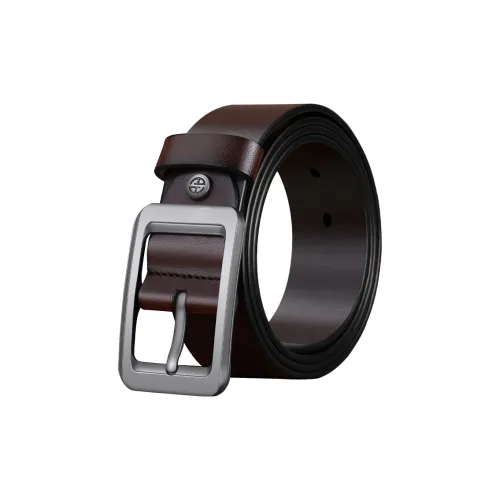 AOKANG Cow Leather Belts Men's Width 3.8cm